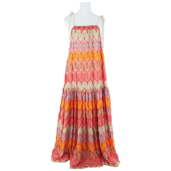 Free People Bali Waves of Summer Maxi Slip Dress - Picture 1 of 10